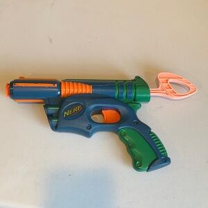 Vintage Nerf Tech Target Eliminator Single Shot Spring Powered Foam Dart Gun